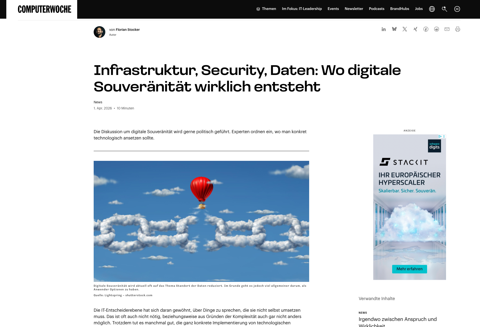 Infrastruktur, Security, Daten: Wo digitale Souveränität wirklich entsteht